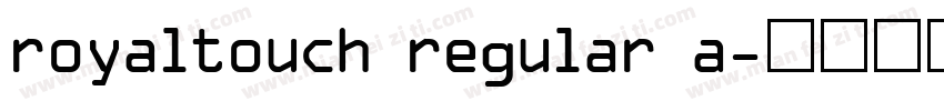 royaltouch regular a字体转换